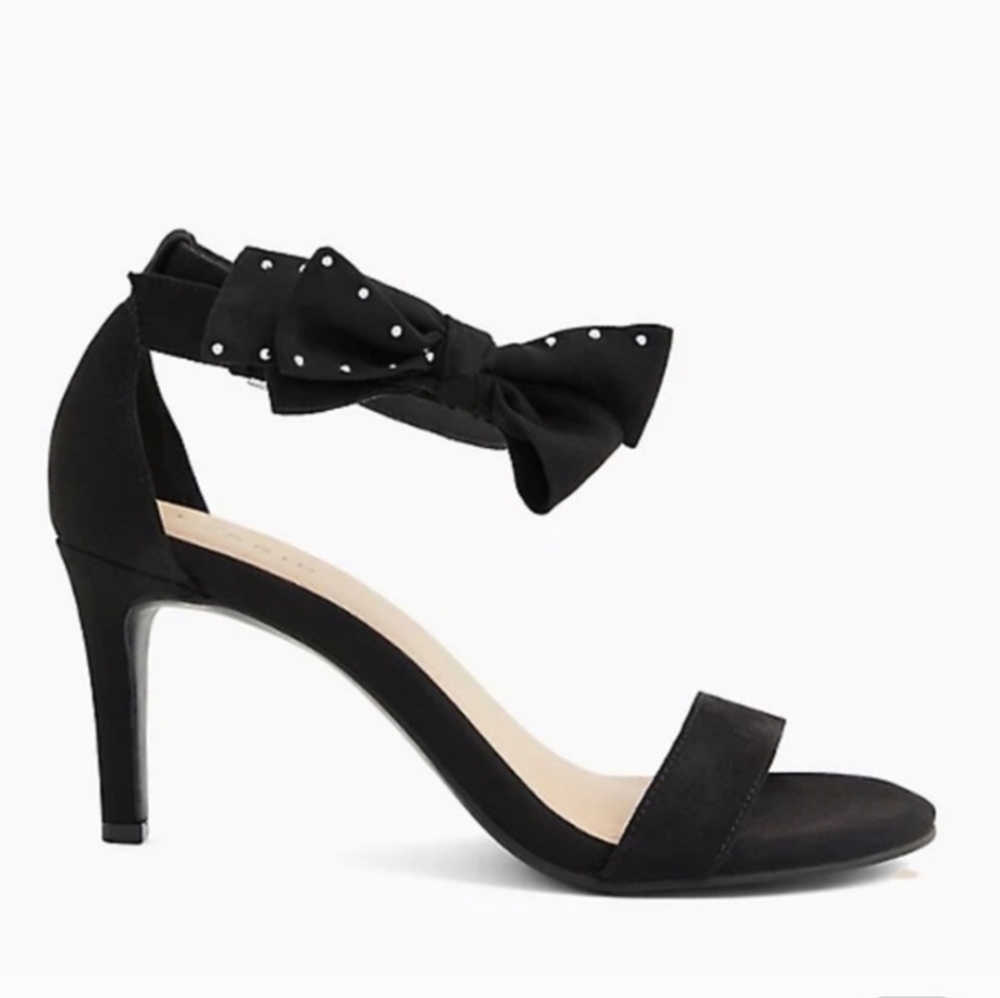 Black Bow Heels